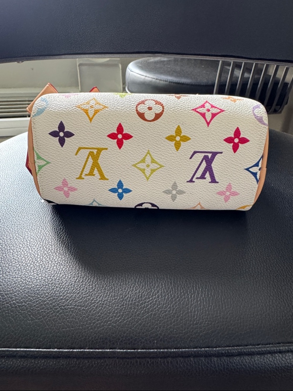 White Multicolor Mini Satchel Handbag with Crossbody Strap (NWT) - Picture 6 of 12
